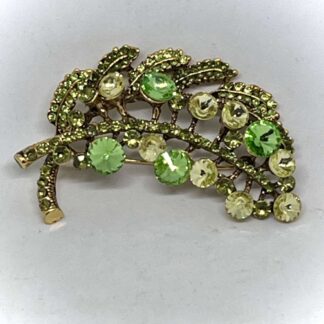 Prendedor hoja verde